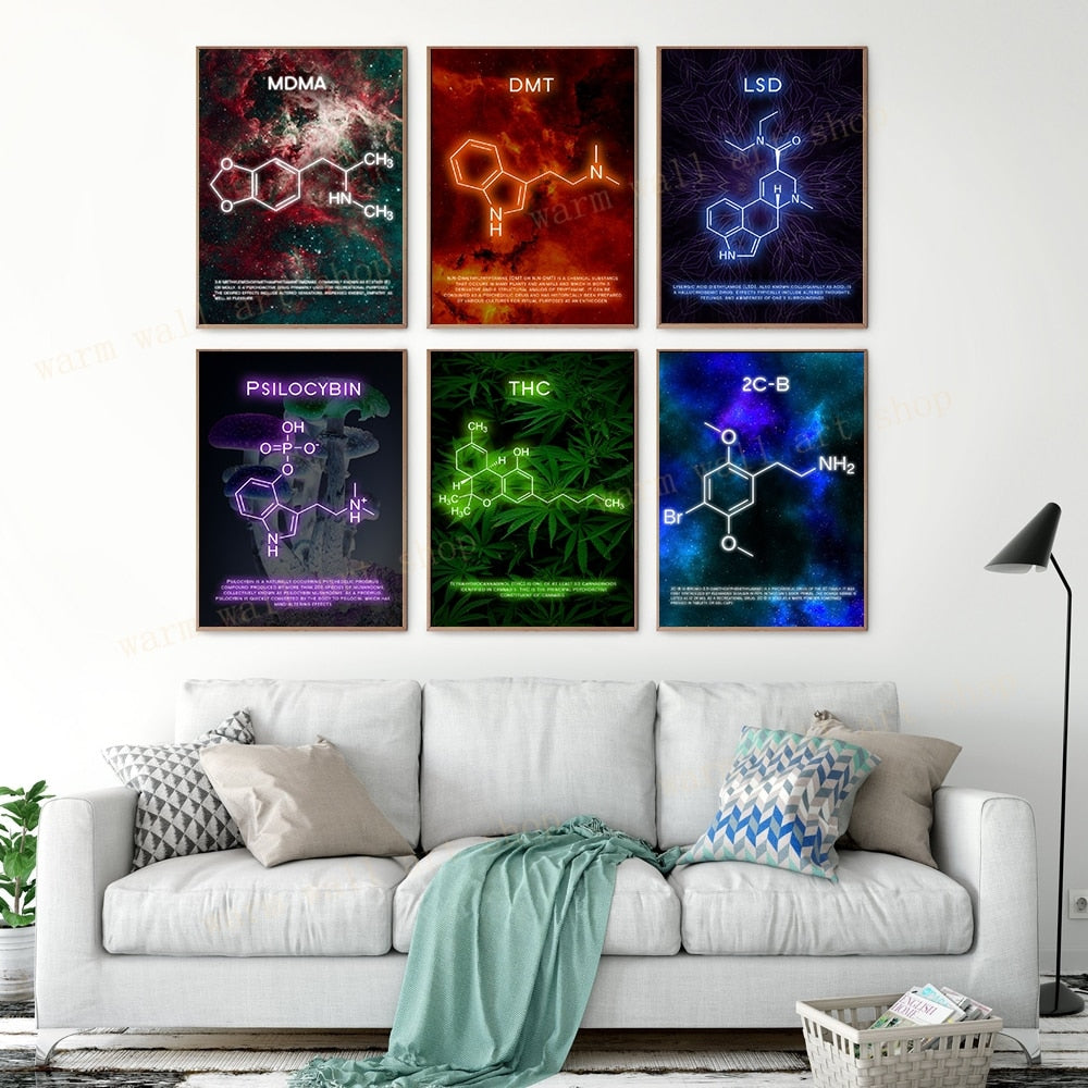 CORX Designs - Psychedelic Molecule Canvas Art - Review